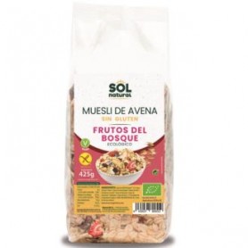 Muesli de Avena y Frutos del Bosque Bio sin gluten Sol Natural