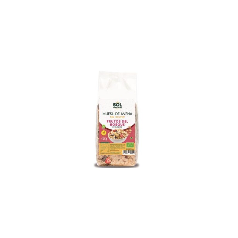 Muesli de Avena y Frutos del Bosque Bio sin gluten Sol Natural