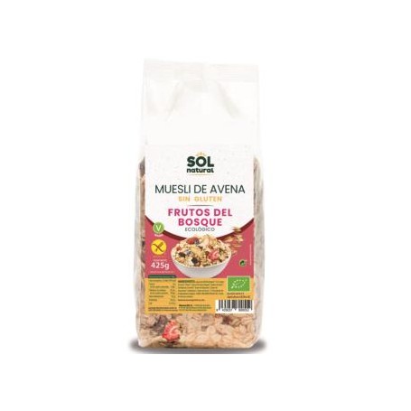 Muesli de Avena y Frutos del Bosque Bio sin gluten Sol Natural