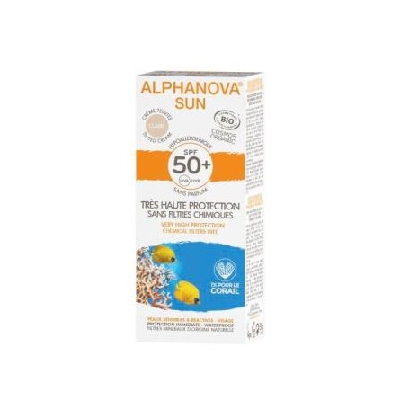 Solar Facial SPF 50+ color hipoalergenico Bio Alphanova