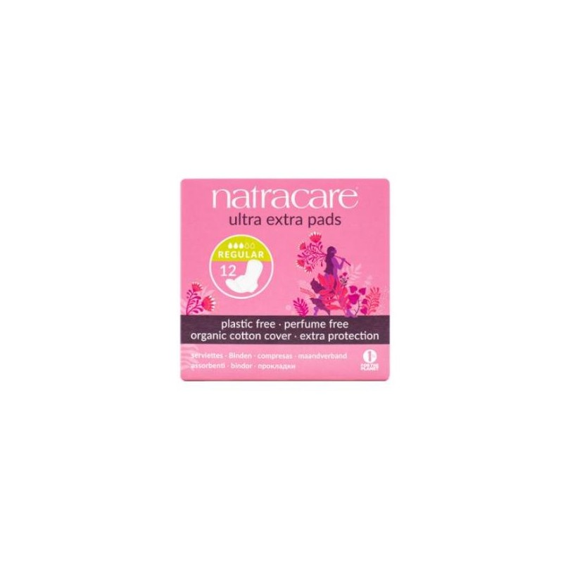 Compresa Normal con alas Ultra Extra Natracare