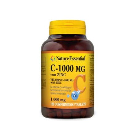 Vitamina C 1000 mg y zinc Nature Essential