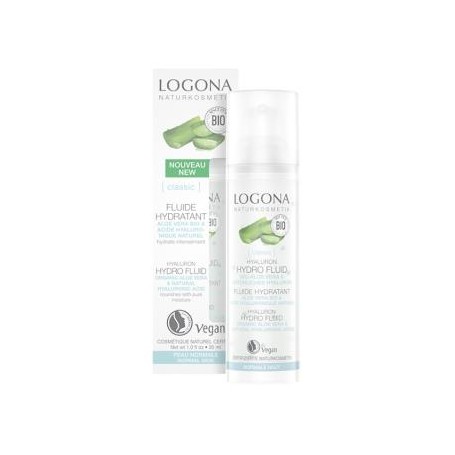 Fluido Hidratante aloe y acido hialuronico Logona