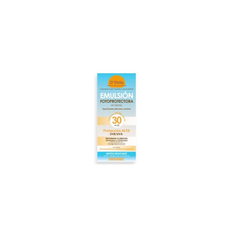 Emulsion Fotoprotectora spray FPS 30 D'shila