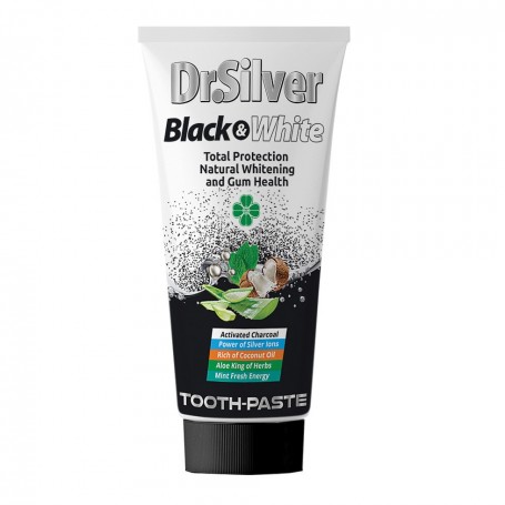 Pasta de dientes Dr. Silver Blanco y Negro