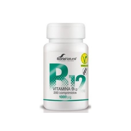 Vitamina B12 liberacion sostenida 250 mg Vegan Soria Natural