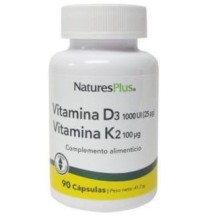 Vitamina D3 y K2 de Natures Plus