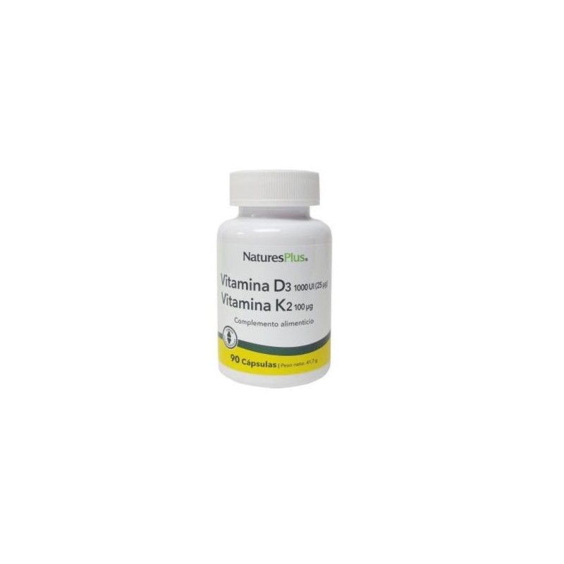 Vitamina D3 y K2 de Natures Plus