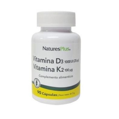Vitamina D3 y K2 de Natures Plus
