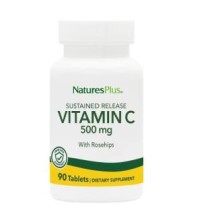 Vitamina C 500 mg y Escaramujo Natures Plus