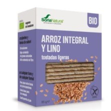 Tostadas de Arroz integral Y Lino Bio Soria Natural