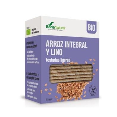 Tostadas de Arroz integral Y Lino Bio Soria Natural