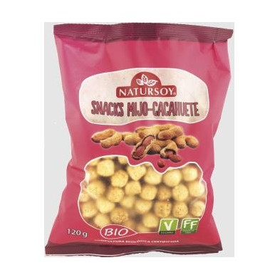Snacks de Mijo y Cacahuete Bio Natursoy