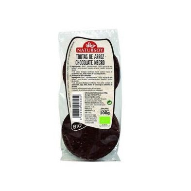 Tortas de Arroz con chocolate negro Natursoy
