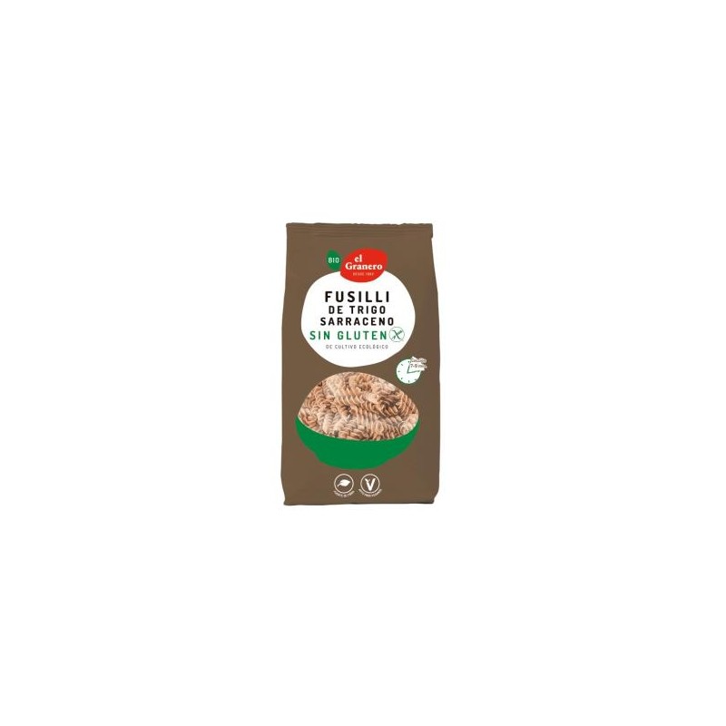 Fusilli Trigo Sarraceno Bio sin gluten El Granero