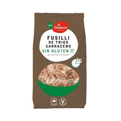 Fusilli Trigo Sarraceno Bio sin gluten El Granero