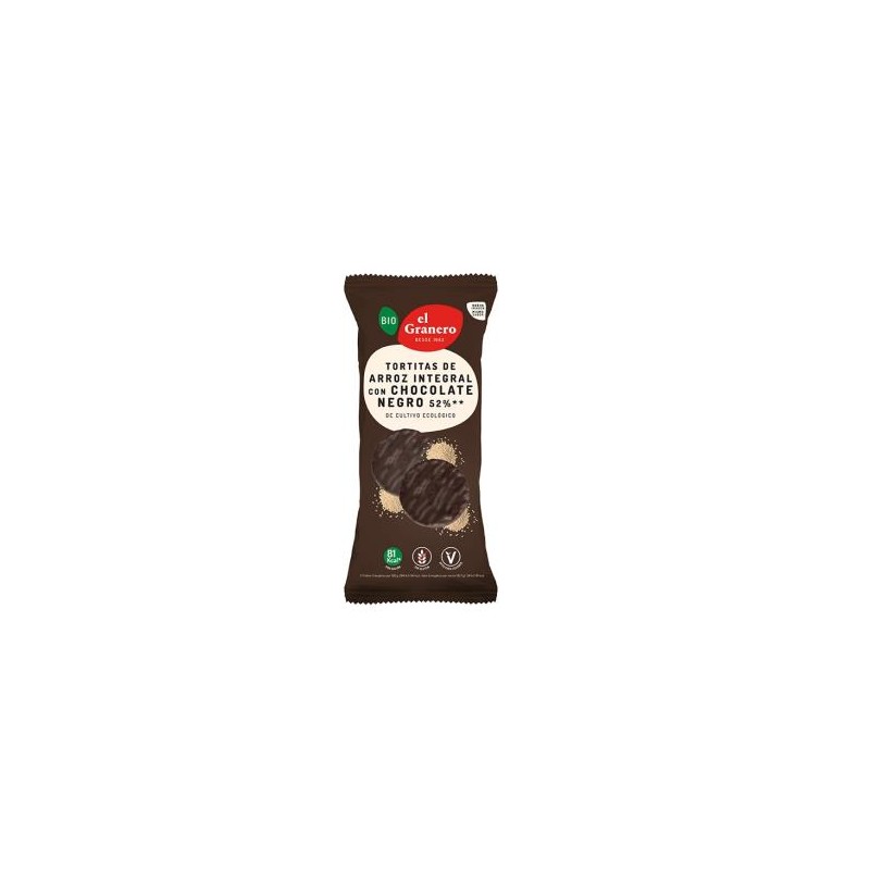 Tortitas de Arroz con chocolate negro Bio El Granero
