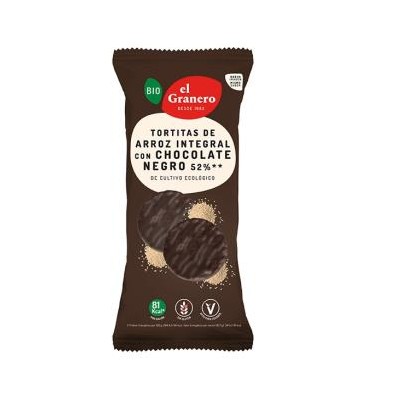 Tortitas de Arroz con chocolate negro Bio El Granero
