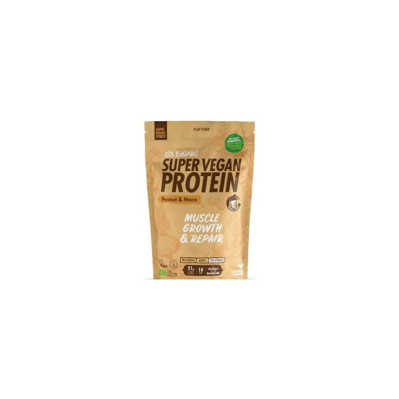 Super Vegan Protein Fitness Cacahuete-maca Iswari