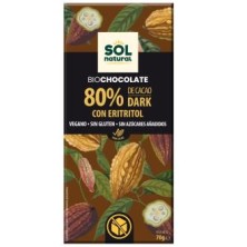 Chocolate 80% con Eritritol Bio Sol Natural