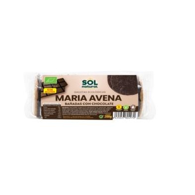 Galletas de Avena Maria Bañadas de Chocolate Sol Natural