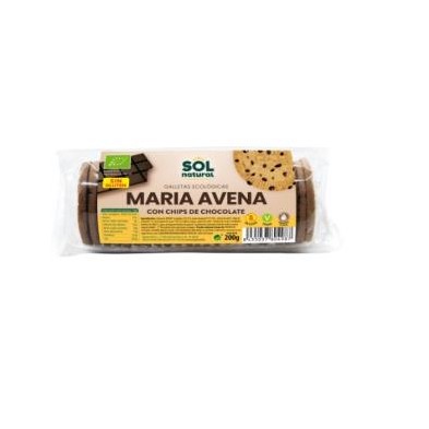 Galletas de Avena Maria con Chips de Chocolate Sol Natural