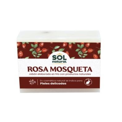 Jabon en Pastilla de rosa mosqueta Sol Natural