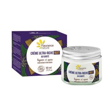 Crema de Noche Ultra Rica con Karite Bio Fleurance Nature