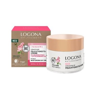 Crema de Dia Rosas y Semillas de manzana Logona