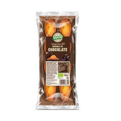 Magdalenas Bañadas en Chocolate Negro Bio Biocop