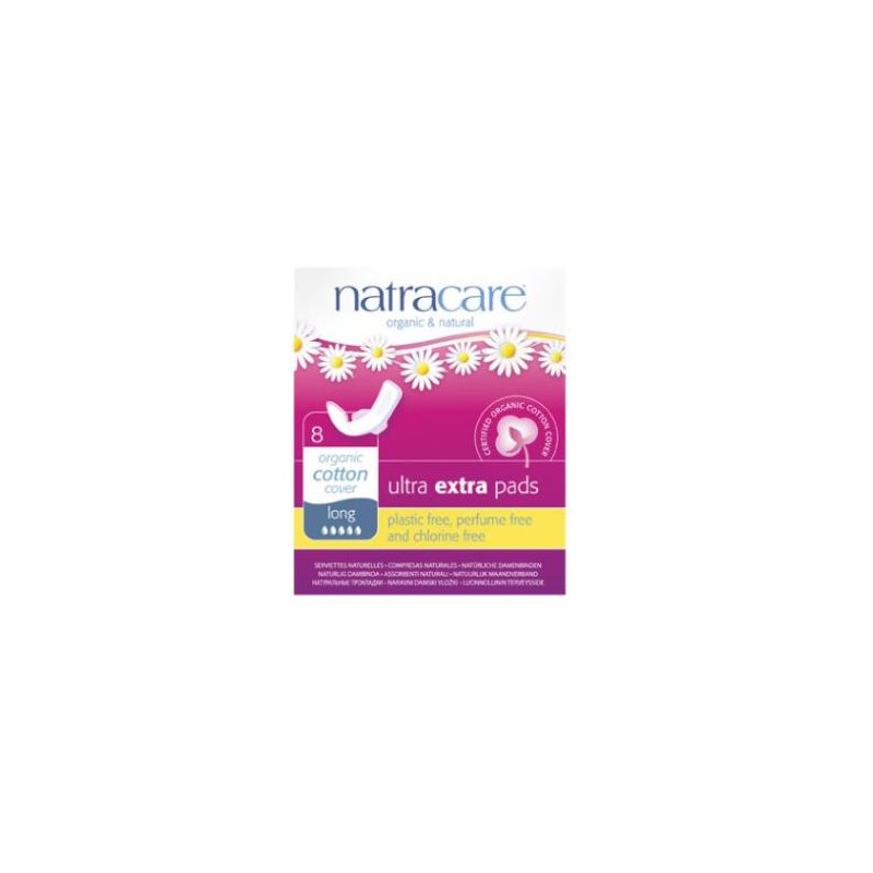 Compresa Extra Larga con Alas Ultra Extra Natracare
