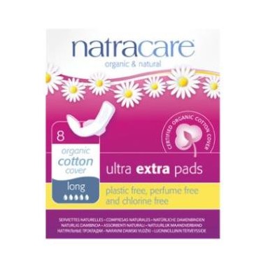 Compresa Extra Larga con Alas Ultra Extra Natracare