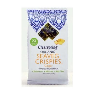 Alga Nori con Jengibre Snack Clearspring