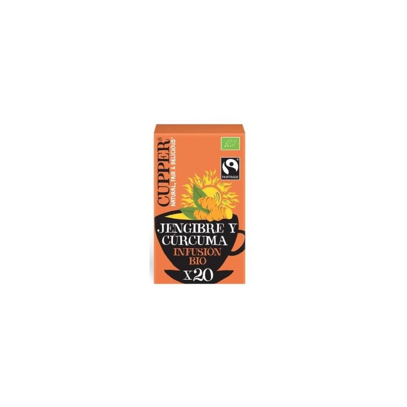Jengibre y Curcuma Infusion Bio Cupper