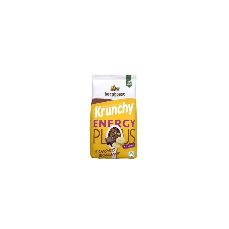 Muesli Krunchy Energy Plus Choco Plátano Bio Barnhouse