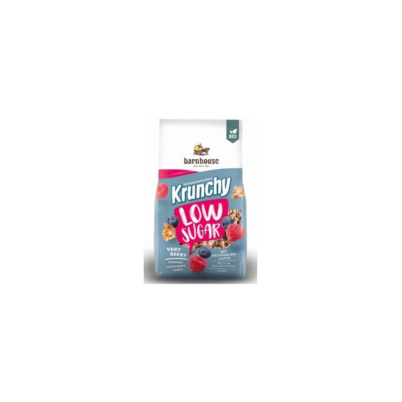 Muesli Krunchy Low Sugar Frutos Rojos Bio Barnhouse