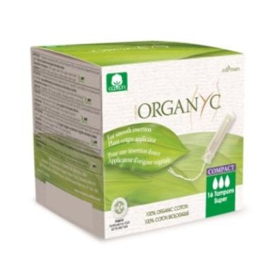 Super Tampons avec applicateur Compact Organyc