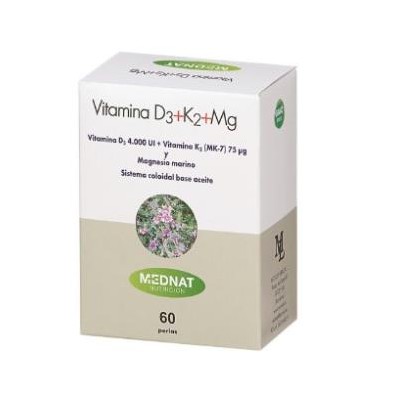 Vitamine D3, K2 et Magnésium Mednat