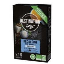 Capsulas Cafe Puro Arabica Descafeinado Bio Destination