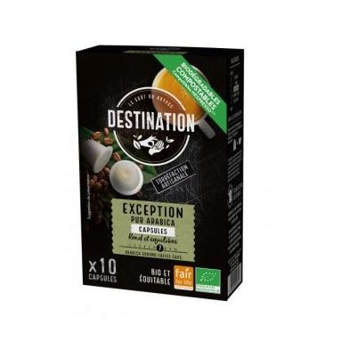 Capsulas Cafe Puro Arabica Exception Bio Destination