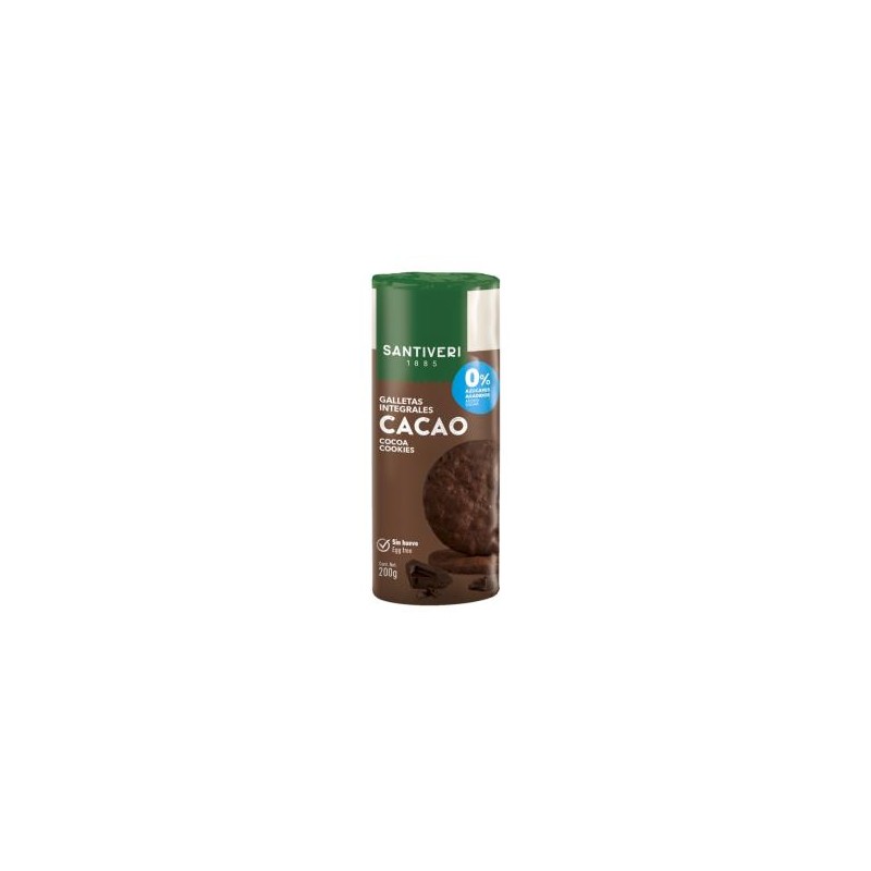 Galletas Integrales Cacao 0% Azucares Santiveri