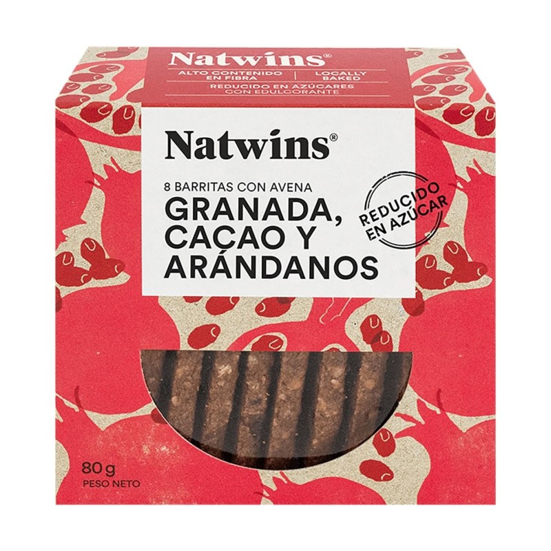 Barritas de Granada, Cacao y Arandanos Natwins