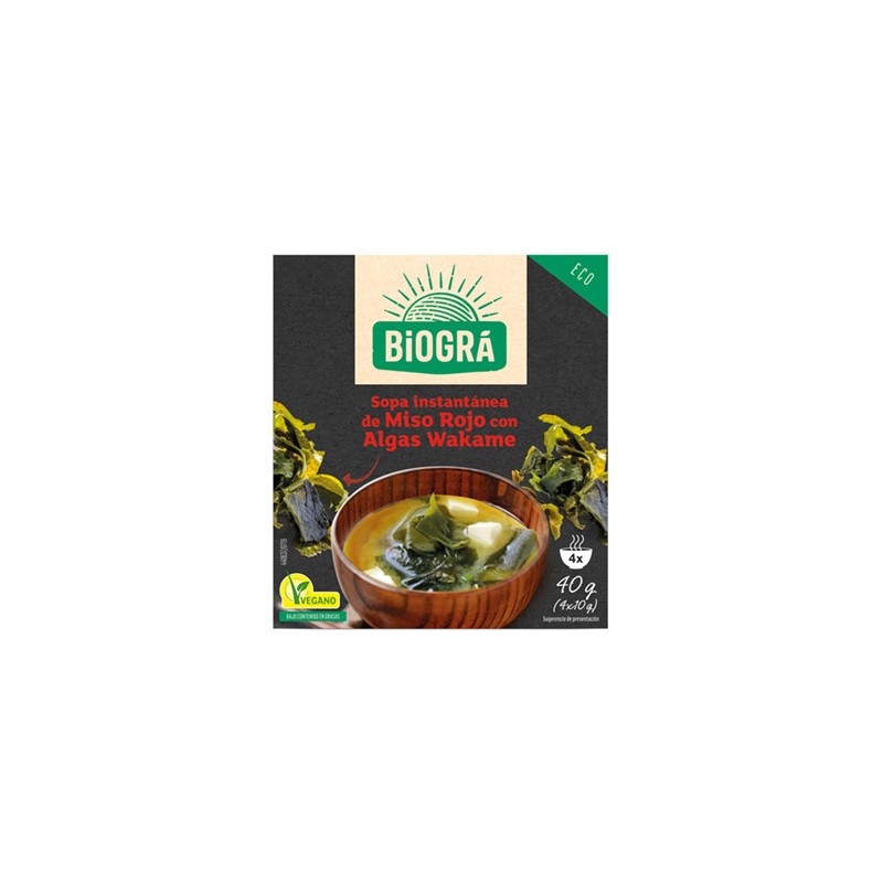 Sopa Miso con Alga Wakame Biogra