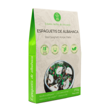 Espaguetis de albahaca de konjac