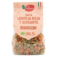 Pasta Lenteja y Guisantes Animales sin Gluten Bio El granero