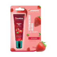 Balsamo labial fresa con brillo Himalaya