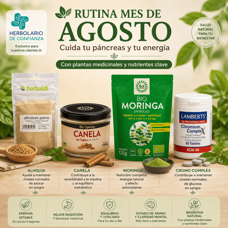 Rutina de Agosto + Plantas Medicinales
