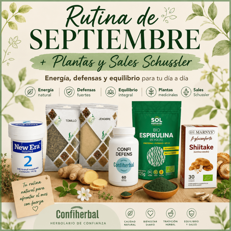 Rutina de Septiembre + Plantas y Sales Schussler