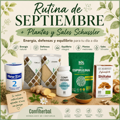 Rutina de Septiembre + Plantas y Sales Schussler