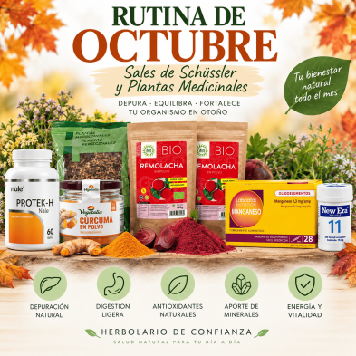 Rutina de Octubre + Schussler + Plantas Medicinales